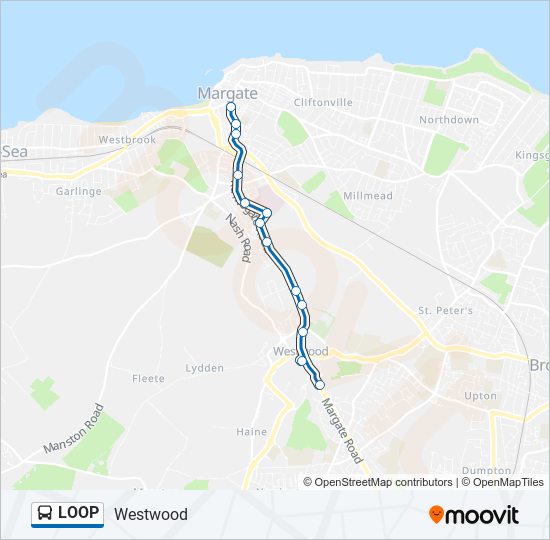 LOOP bus Line Map