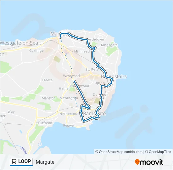 LOOP Bus Line Map