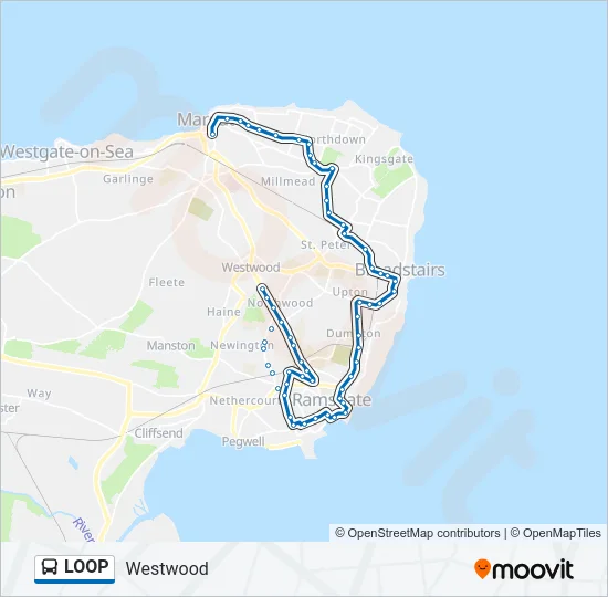 LOOP Bus Line Map