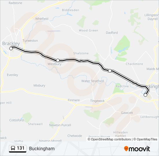 131 Bus Line Map