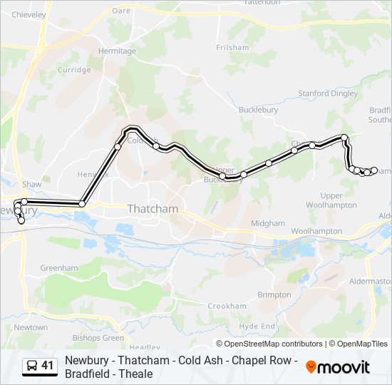 Bus 41 Route Map 41 Route: Schedules, Stops & Maps - Newbury (Updated)