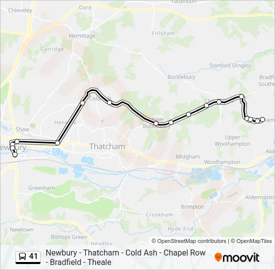 41 Bus Line Map