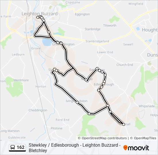 Bus 162 Route Map 162 Route: Schedules, Stops & Maps - Leighton Buzzard (Updated)