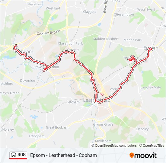 Bus schedule 408 Long Distance 2024 Track Changes, Timetable, Prices