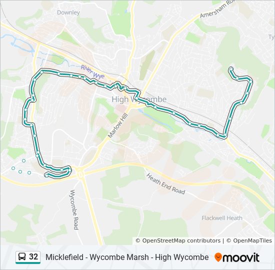 Bus 32 Route Map 32 Route: Schedules, Stops & Maps - Booker (Updated)