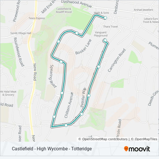 33-route-schedules-stops-maps-high-wycombe