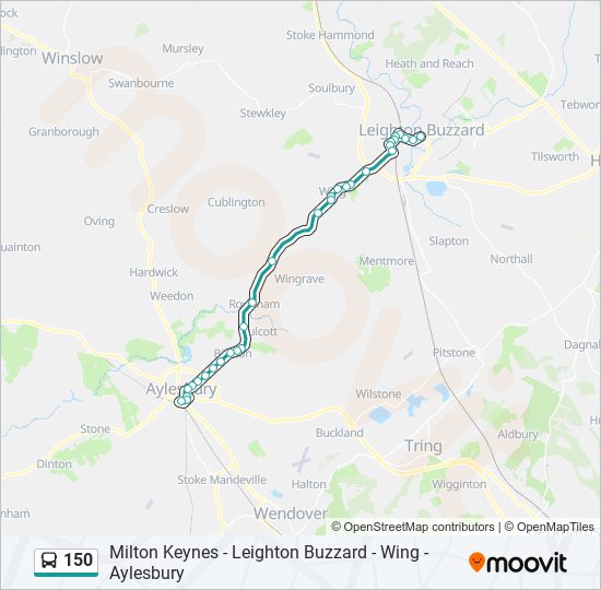 150 Route Schedules, Stops & Maps Leighton Buzzard (Updated)