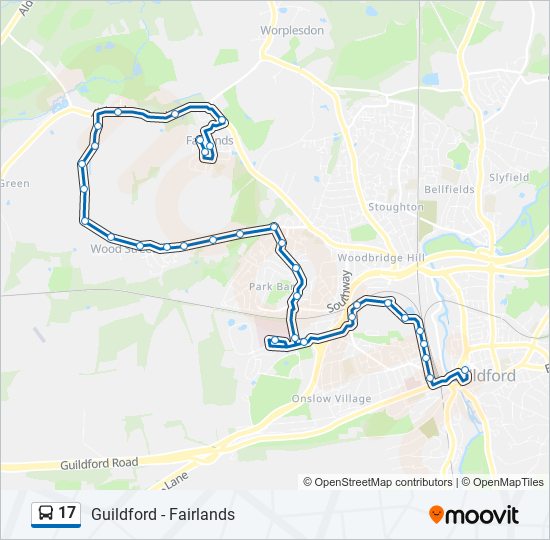 17 Route Schedules Stops Maps Guildford Updated 