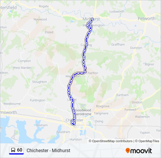 60 Route: Schedules, Stops & Maps - Midhurst (Updated)