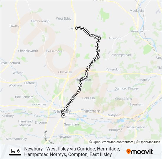 6 Bus Line Map