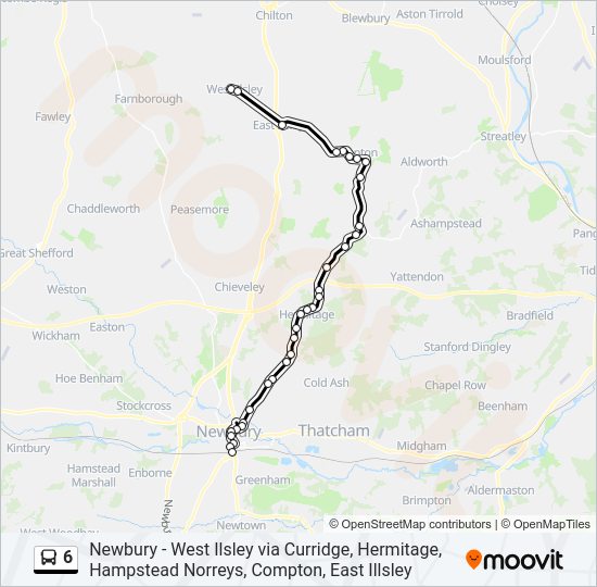 6 bus Line Map