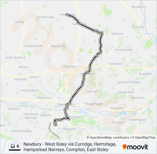 6 Bus Line Map