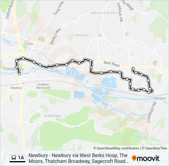 1A Bus Line Map