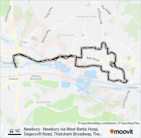 1C Bus Line Map