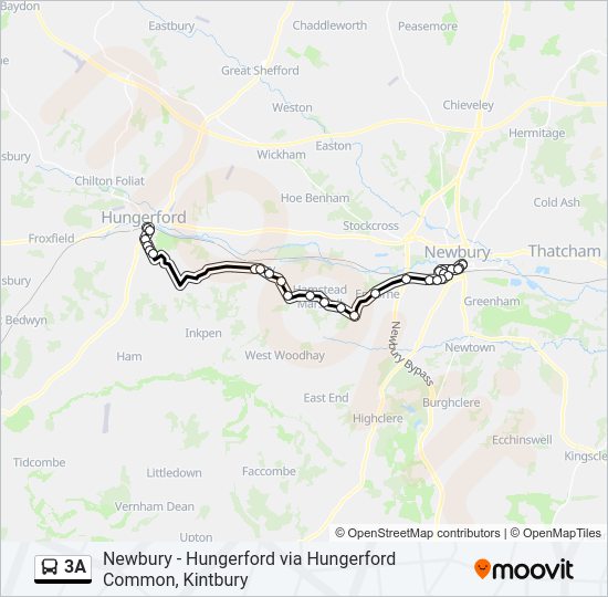 3A Bus Line Map