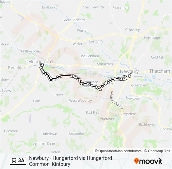 3A Bus Line Map