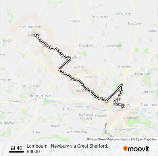 4C Bus Line Map