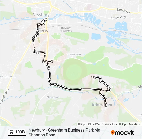103B Bus Line Map