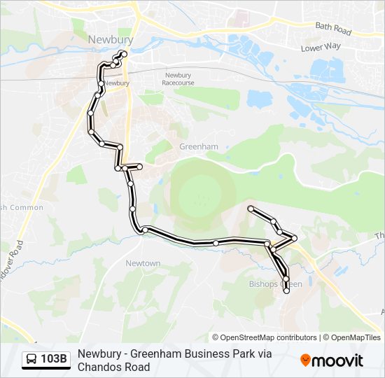 103B Bus Line Map