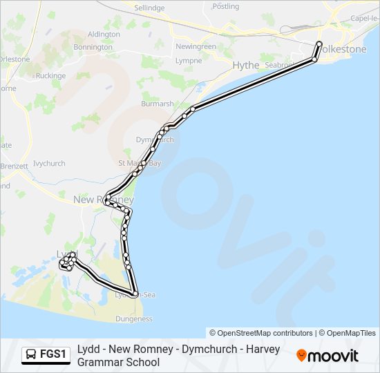 FGS1 Bus Line Map