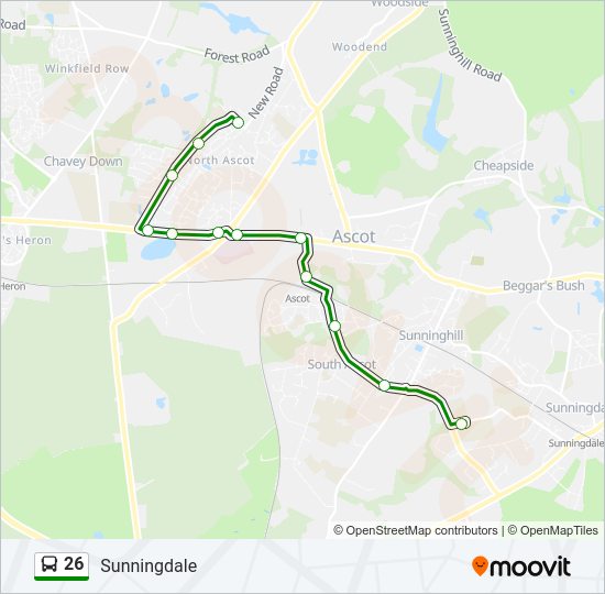 26 Bus Line Map