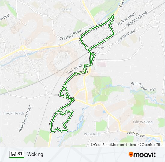 81 bus Line Map