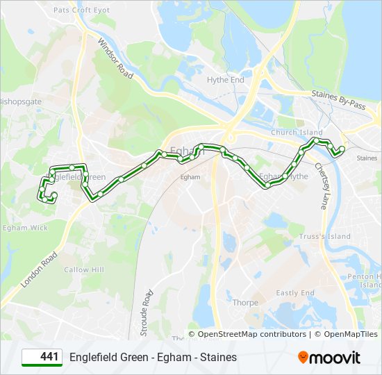 441 Route Schedules, Stops & Maps Staines (Updated)
