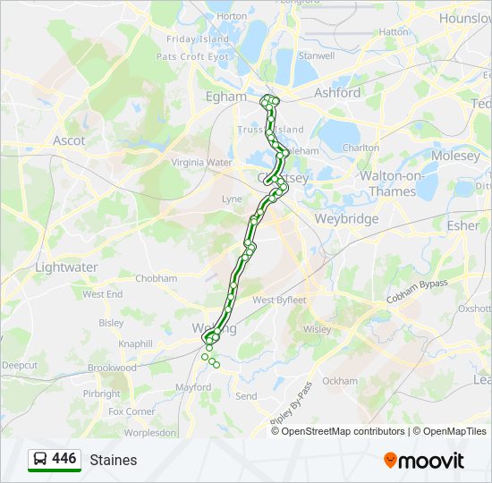 446 Bus Line Map