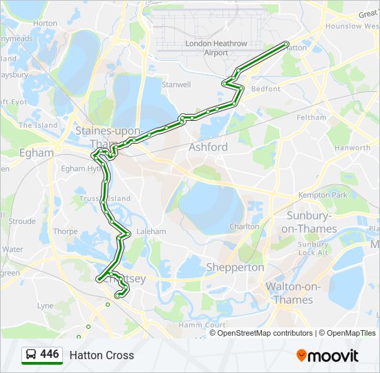 446 Bus Line Map