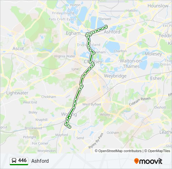 446 Route: Schedules, Stops & Maps - Ashford (Updated)