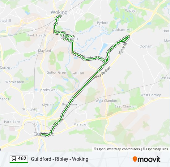 462 bus Line Map