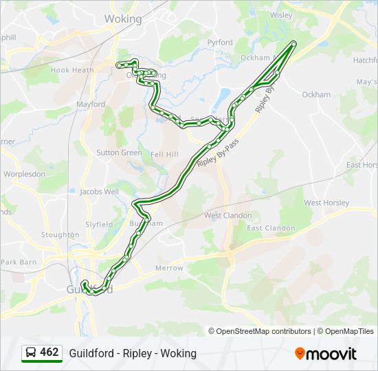 462 Bus Line Map