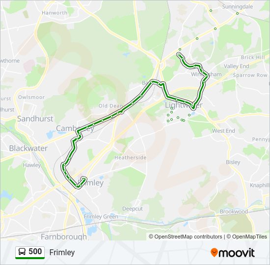 500 Bus Line Map