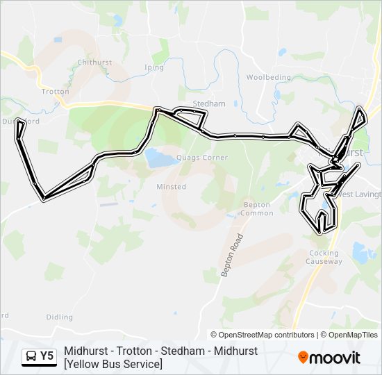 Y5 Bus Line Map