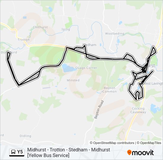 Y5 Bus Line Map