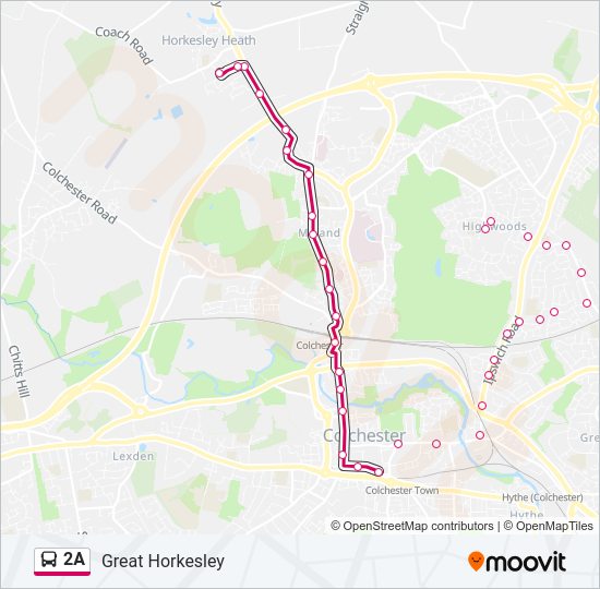 2A bus Line Map