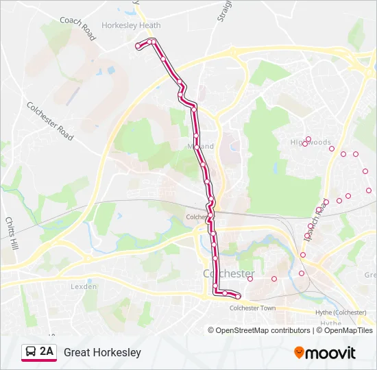 2A Bus Line Map