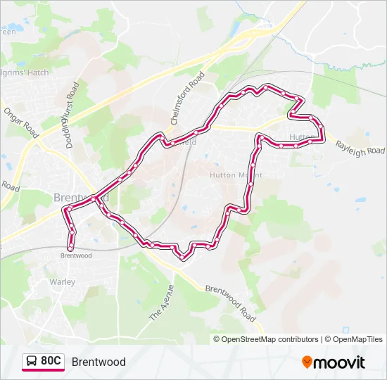 80C Bus Line Map