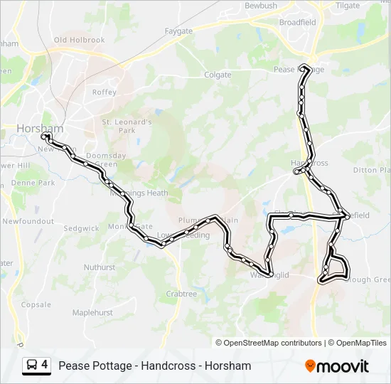 4 Bus Line Map