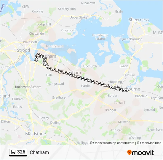 326 Route: Schedules, Stops & Maps - Chatham (Updated)