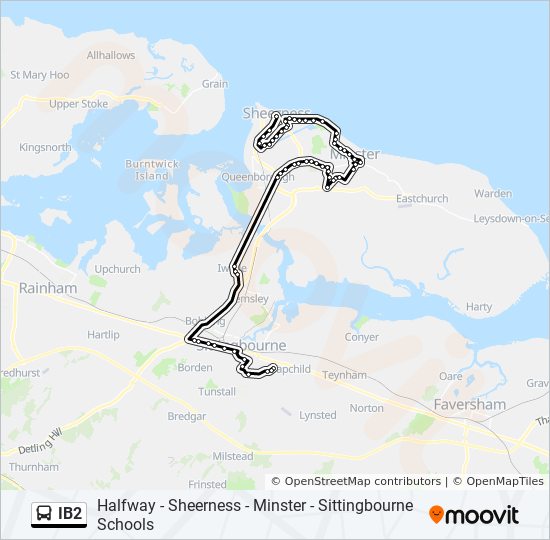 IB2 Bus Line Map