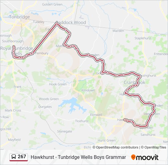 267 Route Schedules, Stops & Maps Hawkhurst (Updated)