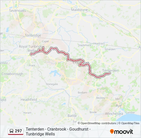 297 Bus Line Map