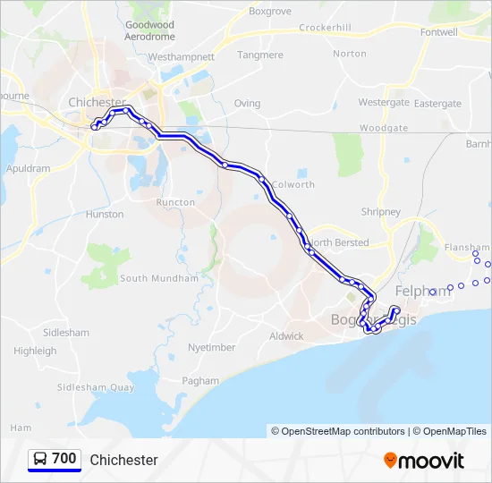 700 Route: Schedules, Stops & Maps - Chichester (Updated)
