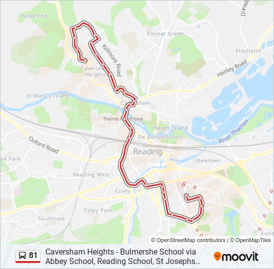 81 Bus Line Map