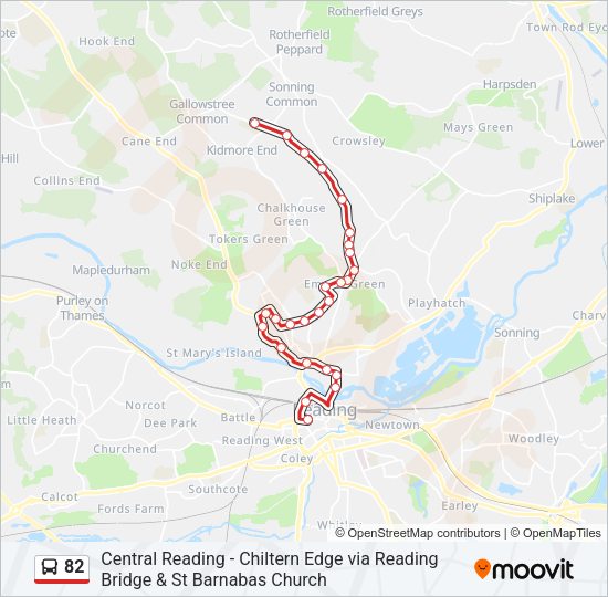 82 Bus Line Map