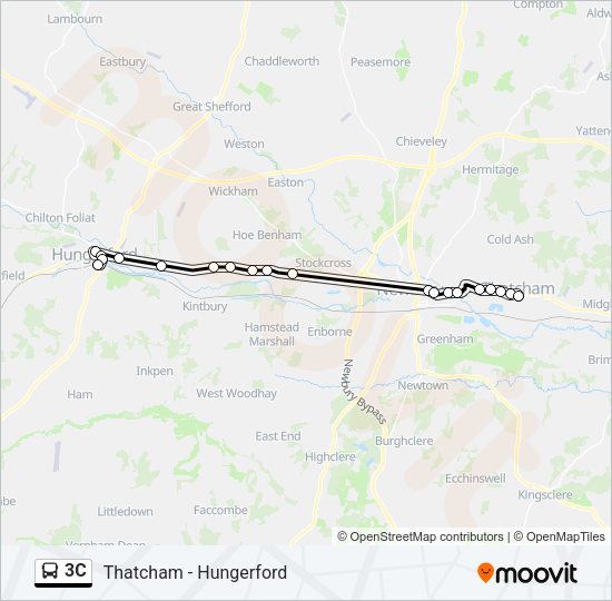 3C Bus Line Map