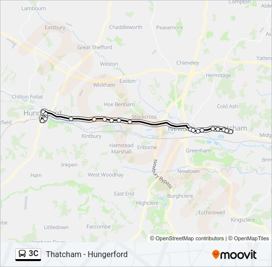 3C Bus Line Map