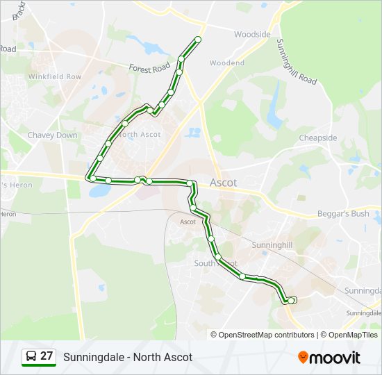 27 Bus Line Map