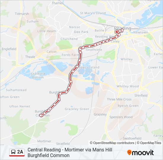 2A Bus Line Map